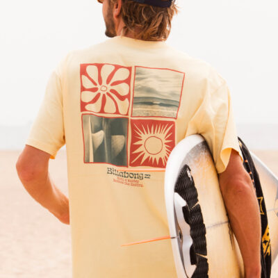 Camiseta BILLABONG para hombre manga corta Twin Fins ref-ABYZT02485 (ngz0) amarillo