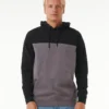 Sudadera de hombre RIP CURL con capucha SURF REVIVAL HOOD Ref. 062MFL gris y negro