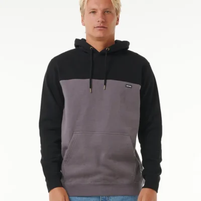 Sudadera de hombre RIP CURL con capucha SURF REVIVAL HOOD Ref. 062MFL gris y negro