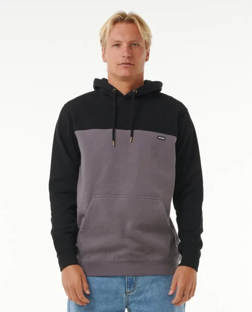 Sudadera de hombre RIP CURL con capucha SURF REVIVAL HOOD Ref. 062MFL gris y negro