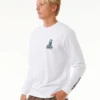 Camiseta Hombre RIP CURL manga larga SURF REVIVAL HOFFMAN ref-0K2MTE blanco