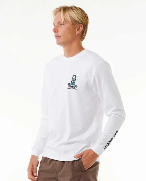 Camiseta Hombre RIP CURL manga larga SURF REVIVAL HOFFMAN ref-0K2MTE blanco