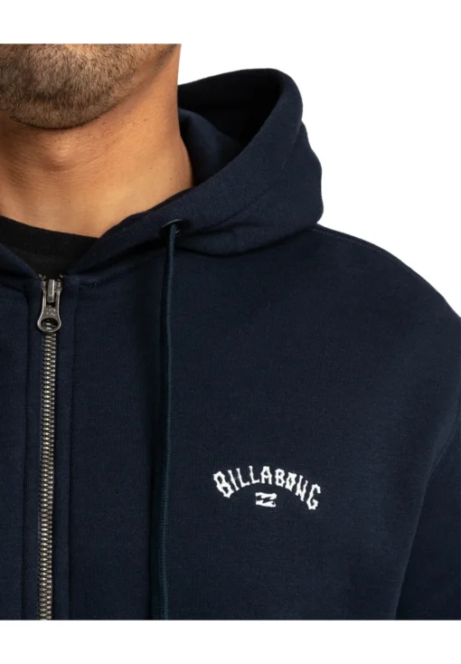 Sudadera BILLABONG casual con capucha y cremallera para Hombre ARCH ZH Ref. EBYFT00108 azul marino