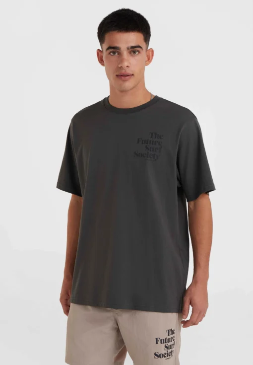 Camiseta O´NEILL manga corta FUTURE SURF SOCIETY Ref-2850164 casual wear men-RAVEN-gris oscuro
