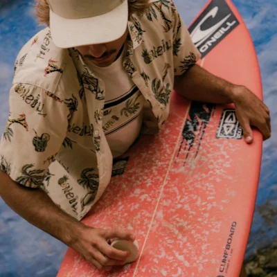 Camisa de Manga Corta Hombre O´NEILL MIX&MATCH ESTAMPADO ref-2650027 Beige venice beach