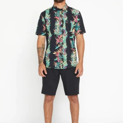 Camisa VOLCOM Manga Corta para Hombre V ENT PEPPER SS Ref-A422300 (BLK)negro