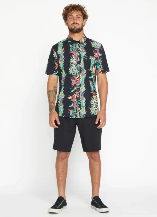 Camisa VOLCOM Manga Corta para Hombre V ENT PEPPER SS Ref-A422300 (BLK)negro