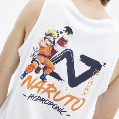 Camiseta HYDROPONIC Hombre tirantes NARUTO PAINT TT Ref. NA030 White-blanco