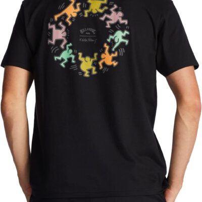 Camiseta BILLABONG para hombre manga corta BASH SS ref-ABYZT01481 negro con dibujo en la espalda