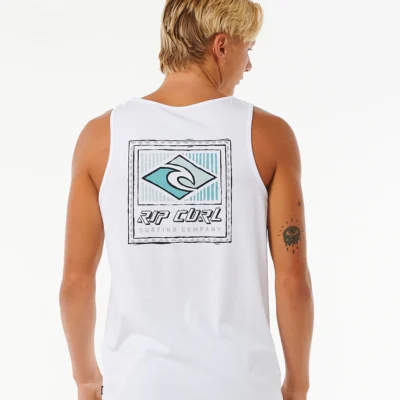 Camiseta RIP CURL hombre tirantes TRADITIONS TANK Ref. 0F9MTE tropical white -blanca