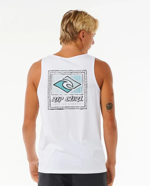 Camiseta RIP CURL hombre tirantes TRADITIONS TANK Ref. 0F9MTE tropical white -blanca