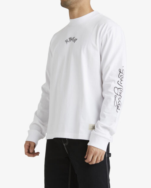 Camiseta RVCA Hombre manga larga CHEFS KISS LS WHITE Ref. EVYVT00229 blanca