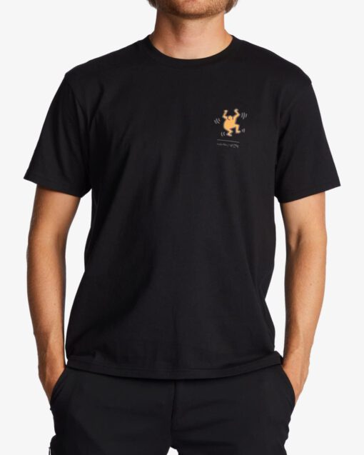 Camiseta BILLABONG para hombre manga corta BASH SS ref-ABYZT01481 negro con dibujo en la espalda