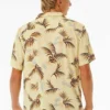 Camisa RIP CURL de Manga corta SURF REVIVAL FLORAL Ref. 031MSH vintage yellow -amarillo estampado