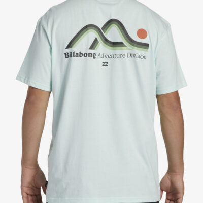 Camiseta BILLABONG para hombre manga corta RANGE SS ref-ABYZT02299 verde menta con dibujo