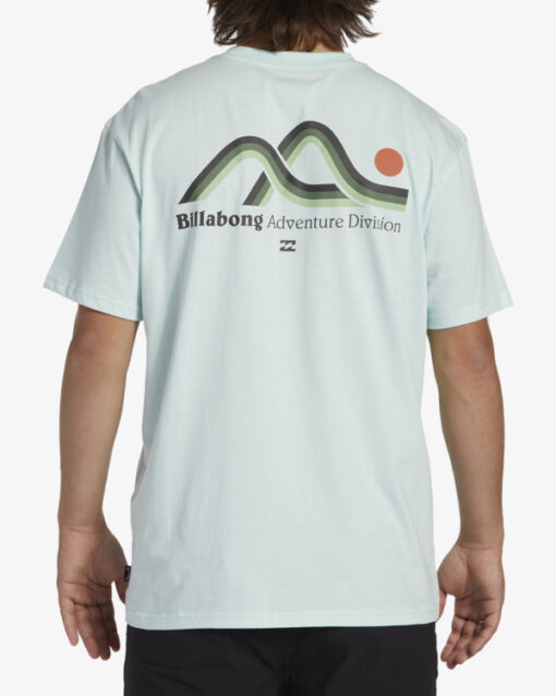 Camiseta BILLABONG para hombre manga corta RANGE SS ref-ABYZT02299 verde menta con dibujo