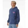 Sudadera de hombre RIP CURL con capucha y cremallera SHRED TILL DEAD ZIP HOOD ref-05YMFL azul marino