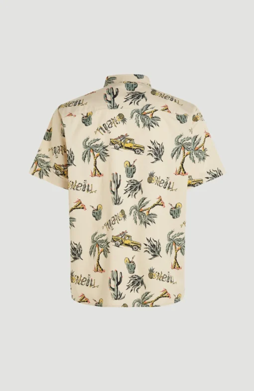 Camisa de Manga Corta Hombre O´NEILL MIX&MATCH ESTAMPADO ref-2650027 Beige venice beach