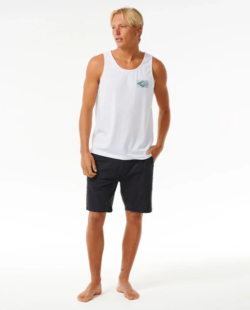 Camiseta RIP CURL hombre tirantes TRADITIONS TANK Ref. 0F9MTE tropical white -blanca