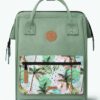 MOCHILA -BOLSO CABAIA SEVILLE ref-BAGS21 -ADVENTURER TWO POCKETS-GREEN -verde