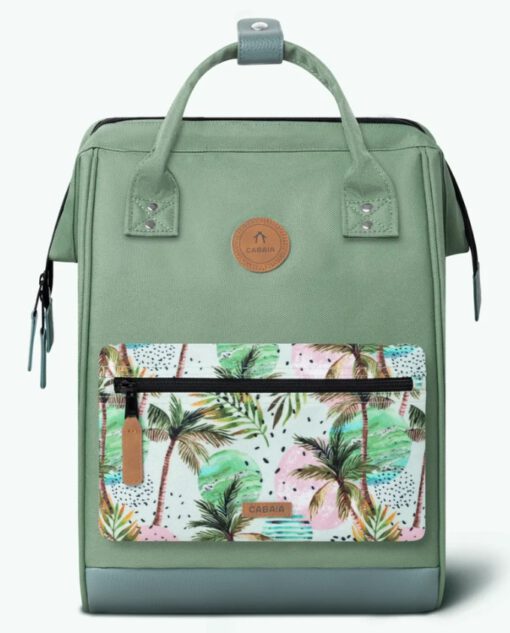 MOCHILA -BOLSO CABAIA SEVILLE ref-BAGS21 -ADVENTURER TWO POCKETS-GREEN -verde
