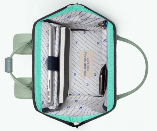 MOCHILA -BOLSO CABAIA SEVILLE ref-BAGS21 -ADVENTURER TWO POCKETS-GREEN -verde
