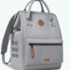 MOCHILA -BOLSO CABAIA POITIERS ref-CAB766AUCV -TWO POCKETS GREY-gris