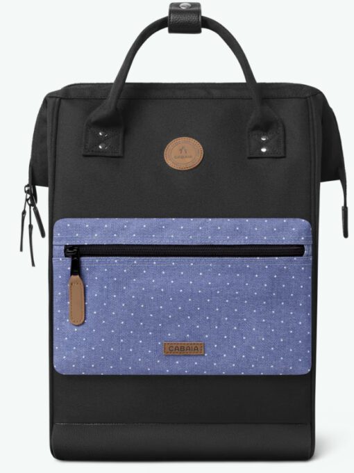 MOCHILA -BOLSO CABAIA BERLIN ref-BAGS21-ADVENTURER -TWO POCKETS BLACK-negro