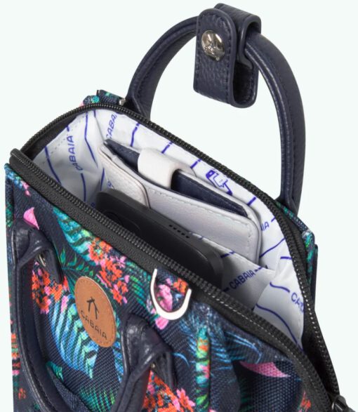 BOLSO CABAIA BANDOLERA NANO ORAN ref-CAB946KWJA-MULTI CO ONE POCKETS estampado flores