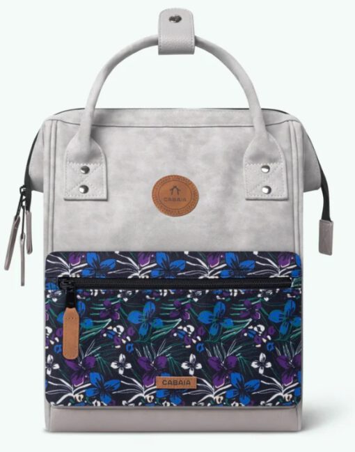 MOCHILA -BOLSO CABAIA REIMS ref-CAB274MUQF -TWO POCKETS LIGHT PURPLE-gris claro