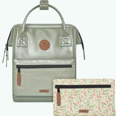MOCHILA -BOLSO CABAIA RIVERDALE ref-CAB674CKVR TWO POCKETS GREEN IRIDESCENT-verde brillante
