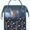 MOCHILA -BOLSO CABAIA LARISSA ref-CAB373AMTN -TWO POCKETS NAVY IRIDESCENT-azul brillante