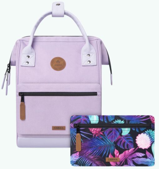 MOCHILA -BOLSO CABAIA JAIPUR ref-BAGS21 ADVENTURER TWO POCKETS LILAC-lila