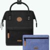 MOCHILA -BOLSO CABAIA BERLIN ref-BAGS21 ADVENTURER TWO POCKETS BLACK-Negro