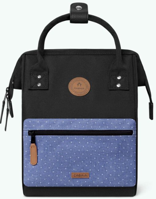 MOCHILA -BOLSO CABAIA BERLIN ref-BAGS21 ADVENTURER TWO POCKETS BLACK-Negro