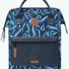 MOCHILA -BOLSO CABAIA FONTAINEBLEAU ref-CAB276HAA TWO POCKETS MULTICO BLUE-estampada colores