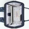MOCHILA -BOLSO CABAIA FONTAINEBLEAU ref-CAB276HAA TWO POCKETS MULTICO BLUE-estampada colores