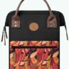 MOCHILA -BOLSO CABAIA MANAGUA ref-CAB923KRCR TWO POCKETS BLACK-negro