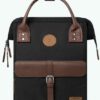 MOCHILA -BOLSO CABAIA MANAGUA ref-CAB923KRCR TWO POCKETS BLACK-negro