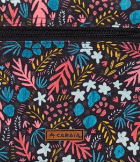 BOLSILLO LATERAL CABAIA RUA DA BICA ref-BAGPOCKETS19 BLACK-Negro estampado con flores