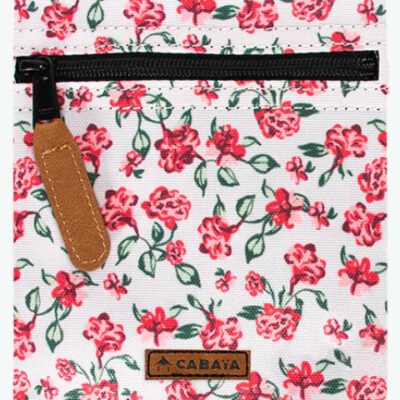 BOLSILLO LATERAL CABAIA OXFORD STREET ref-BAGPOCKETS19 WHITE-blanco y rosa de flores