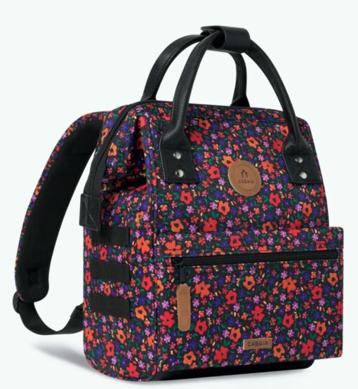 MOCHILA -BOLSO CABAIA MAUPITI ref-CAB324RVPJ TWO POCKETS MULTI CO Flores de colores