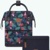 MOCHILA -BOLSO CABAIA ORAN ref-CAB996UTGV TWO POCKETS MULTICO flores