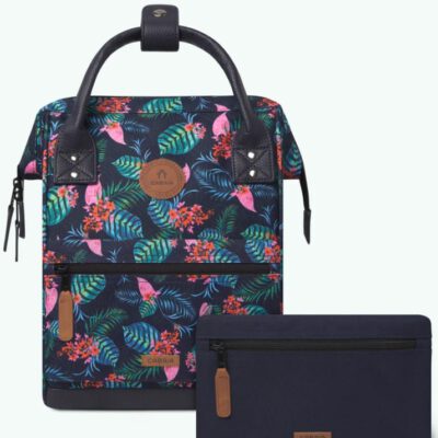 MOCHILA -BOLSO CABAIA ORAN ref-CAB996UTGV TWO POCKETS MULTICO flores