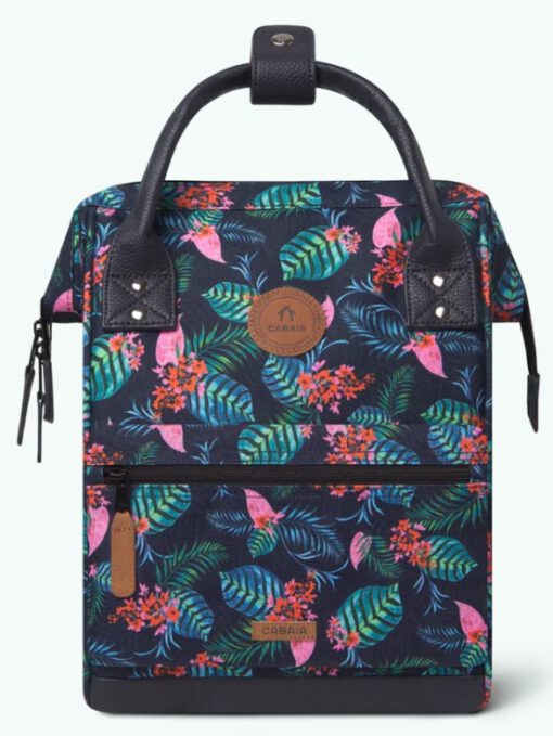 MOCHILA -BOLSO CABAIA ORAN ref-CAB996UTGV TWO POCKETS MULTICO flores