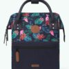 MOCHILA -BOLSO CABAIA ORAN ref-CAB996UTGV TWO POCKETS MULTICO flores