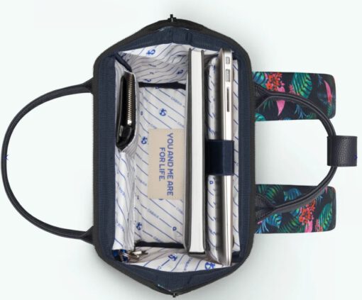 MOCHILA -BOLSO CABAIA ORAN ref-CAB996UTGV TWO POCKETS MULTICO flores