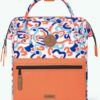 MOCHILA -BOLSO CABAIA HOI AN ref-CAB936TVZN TWO POCKETS MULTICO estampado