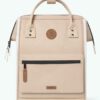 MOCHILA -BOLSO CABAIA ARCACHON ref-CAB637HCPQ-TWO POQUETS Tonos beige