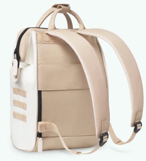 MOCHILA -BOLSO CABAIA ARCACHON ref-CAB637HCPQ-TWO POQUETS Tonos beige